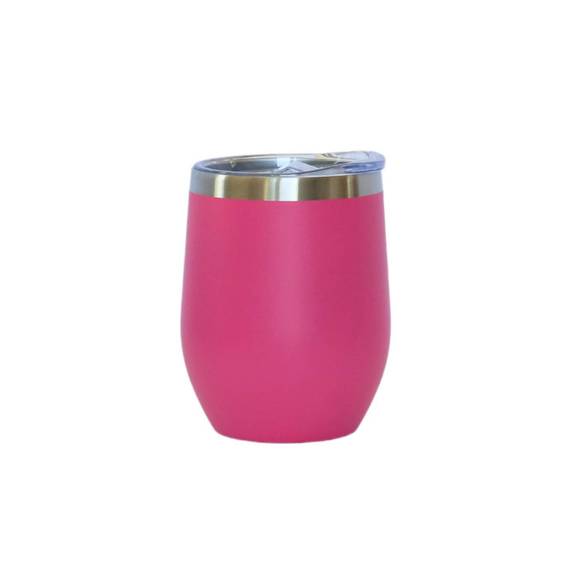 NEW CREATIVE GIFTS INTERNATIONAL stemless wine tumbler in hot pink - Picture 1 of 2